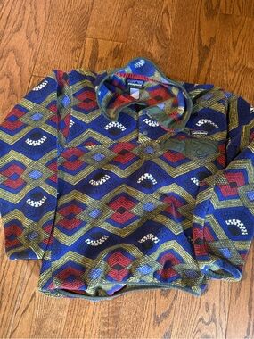 Patagonia Multi-Color Geometric Retro Snap-T Pullover